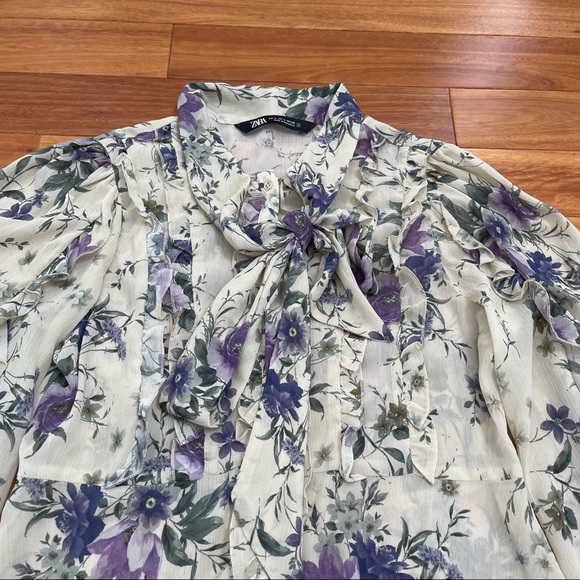 Zara floral top - Picture 4 of 6